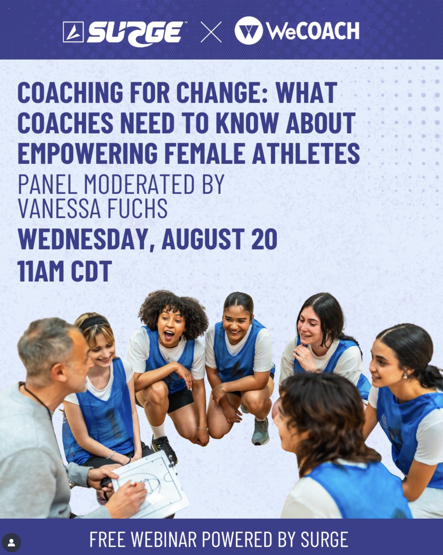 SURGE Webinar – Coaching for Change: What Coaches Need to Know About Empowering Female Athletes